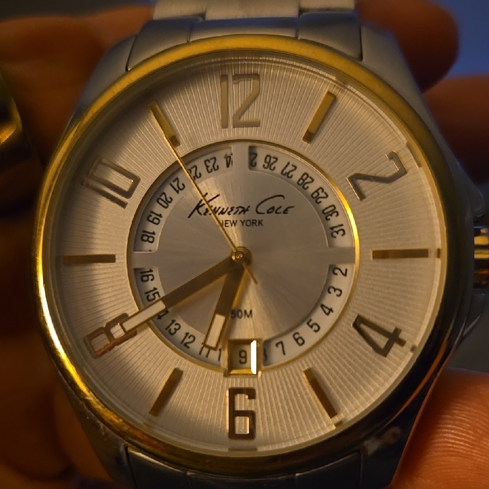 Kenneth Cole New York Silver and Gold Watch